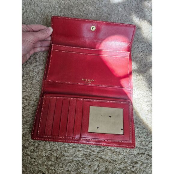 Pink Kate Spade pink leather wallet - Picture 3 of 16